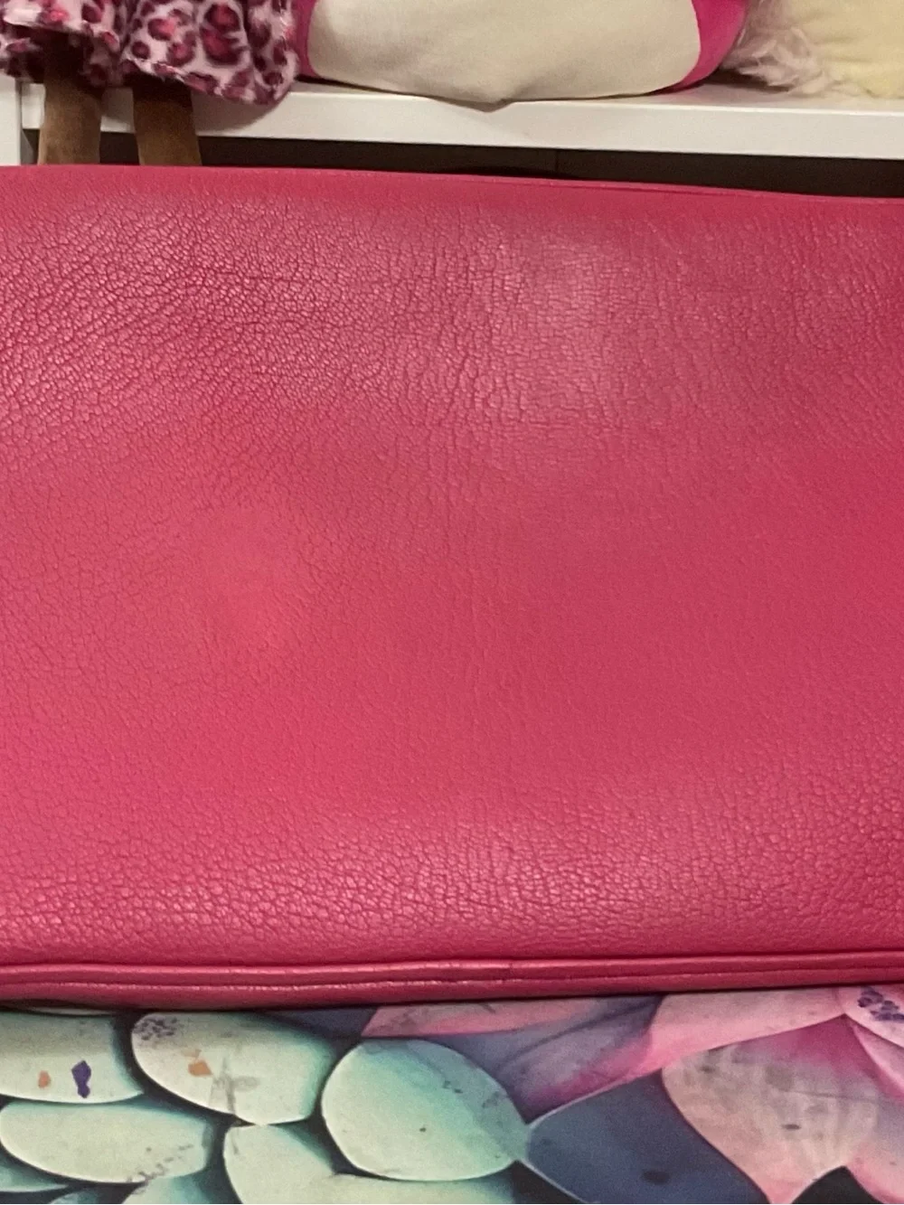 Miu Miu Fuchsia Leather Dome Satchel with Gold Hardware